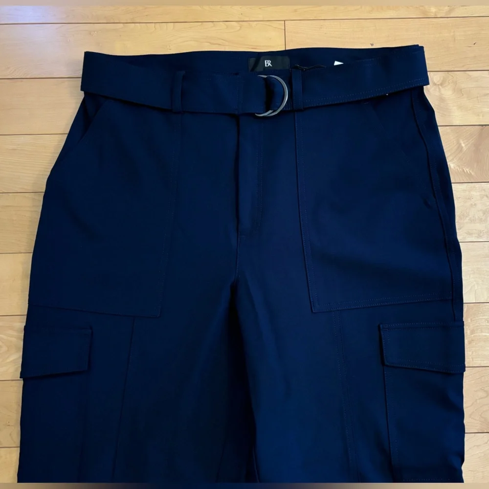 NWT, Banana Republic Stretch Knit Cargo Utility Pant, Navy, 16 Tall, 29.5” IS